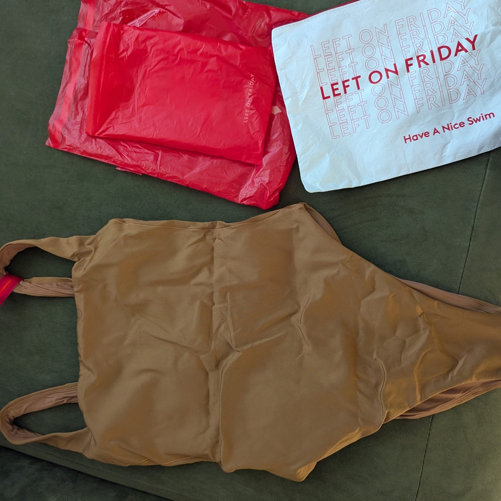 Left On Friday Brown One-Piece Swimsuit